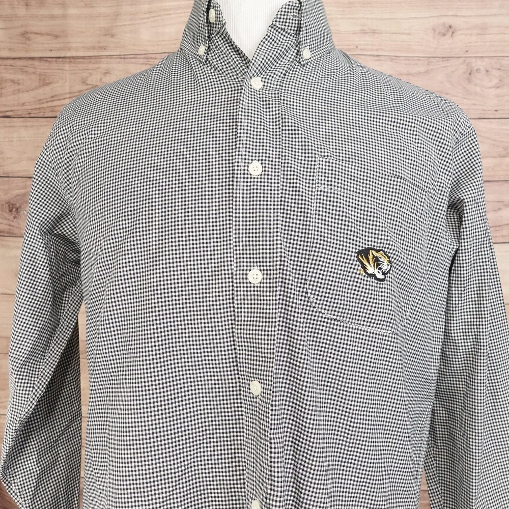 Mizzou Missouri Tigers Shirt Mens M NCAA Campus Specialties Button Down